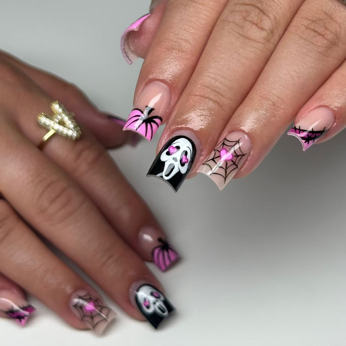 Nail Extension Tips - 24pcs Long Square Press On Nails,