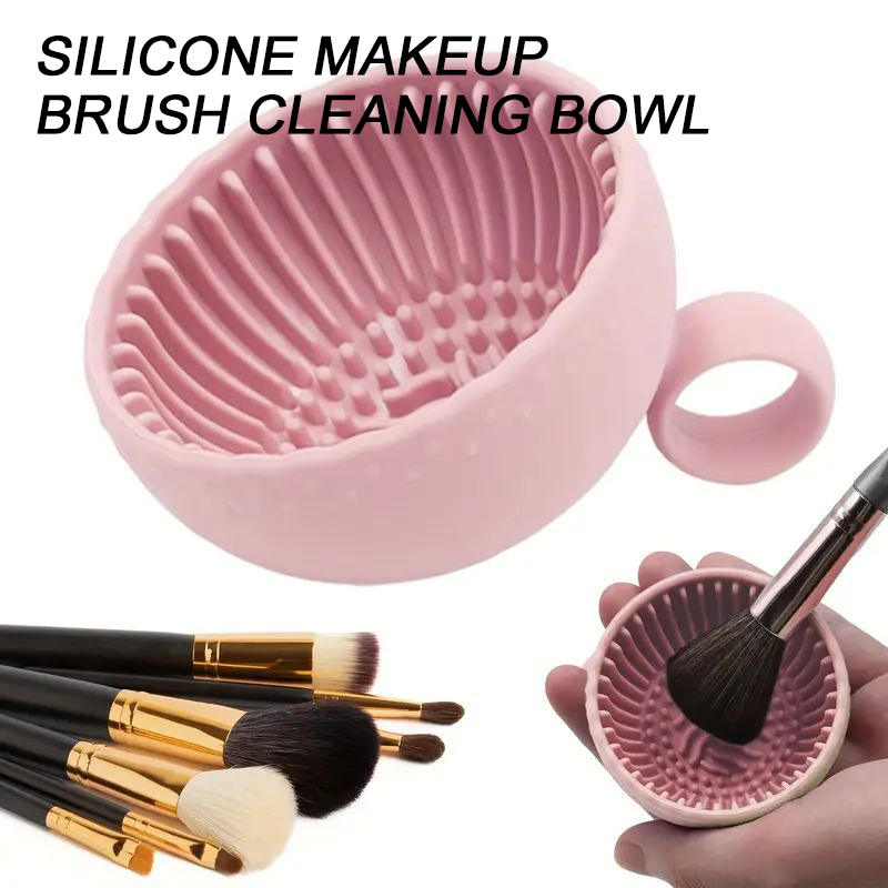 Blush Brush Kabuki - Makeup Brush Cleaner Soft Silicone Makeup