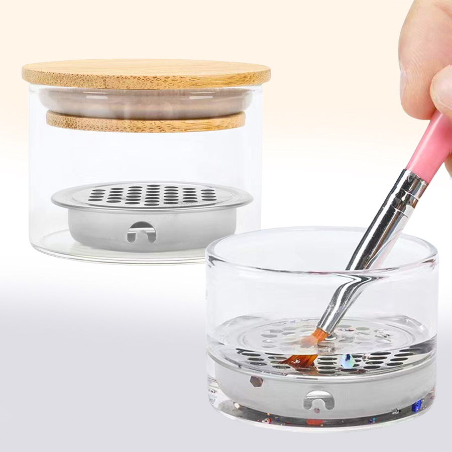 Blush Brush Kabuki - Nail Art Brushes Washing Cup Nail