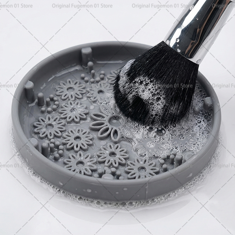 Makeup Brush Cleaner Powder Pu - مراجعة Blush Brush Kabuki وسعره