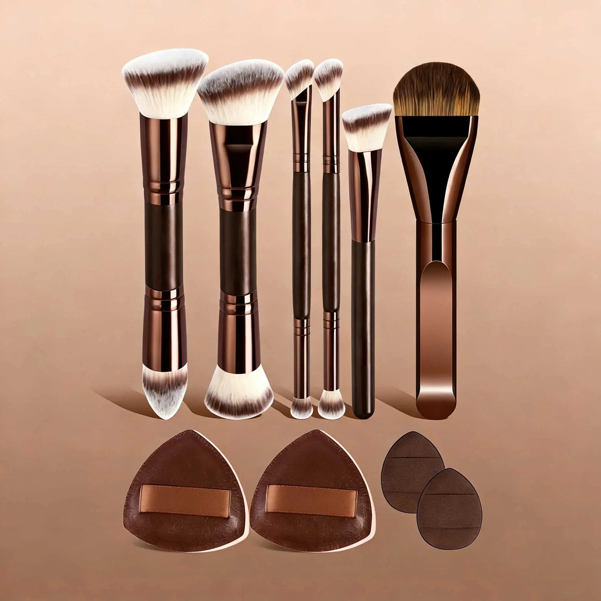 Professional Aluminum Makeup B - مراجعة Blush Brush Kabuki وسعره