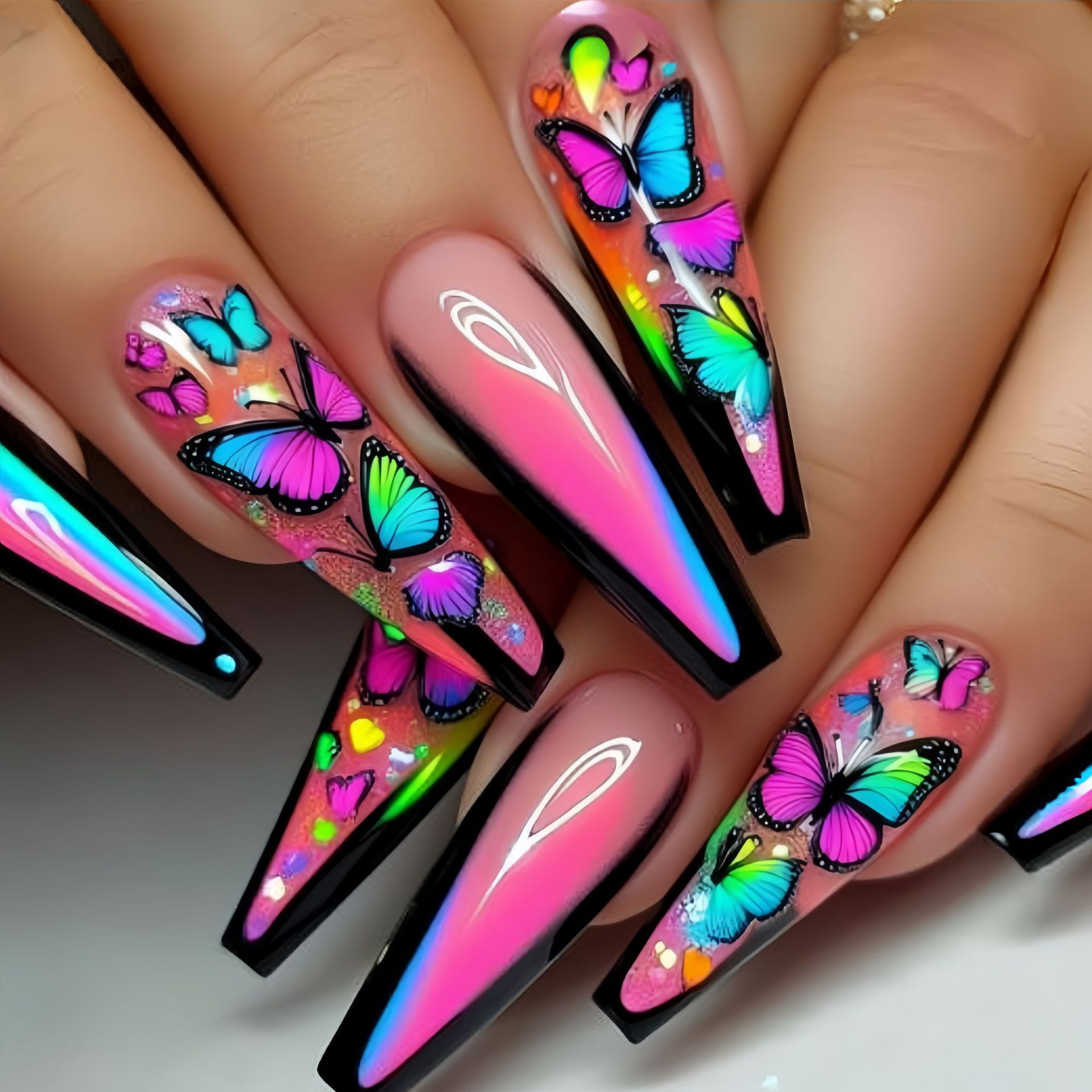 Short Medium long fake nails f - مراجعة Nail Extension Tips وسعره