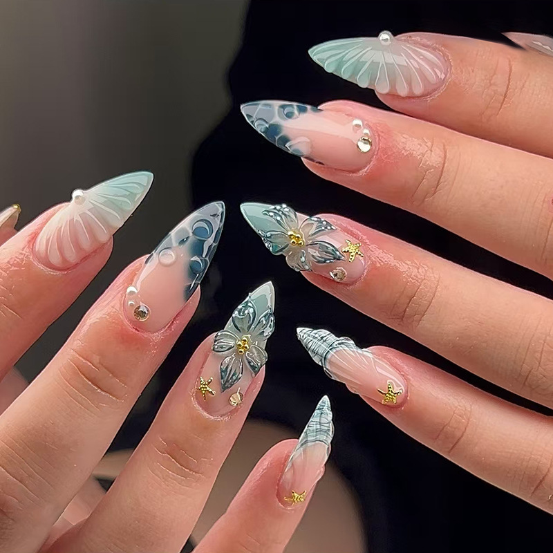 24pcs Wearable Press on Nails  - مراجعة Nail Extension Tips وسعره