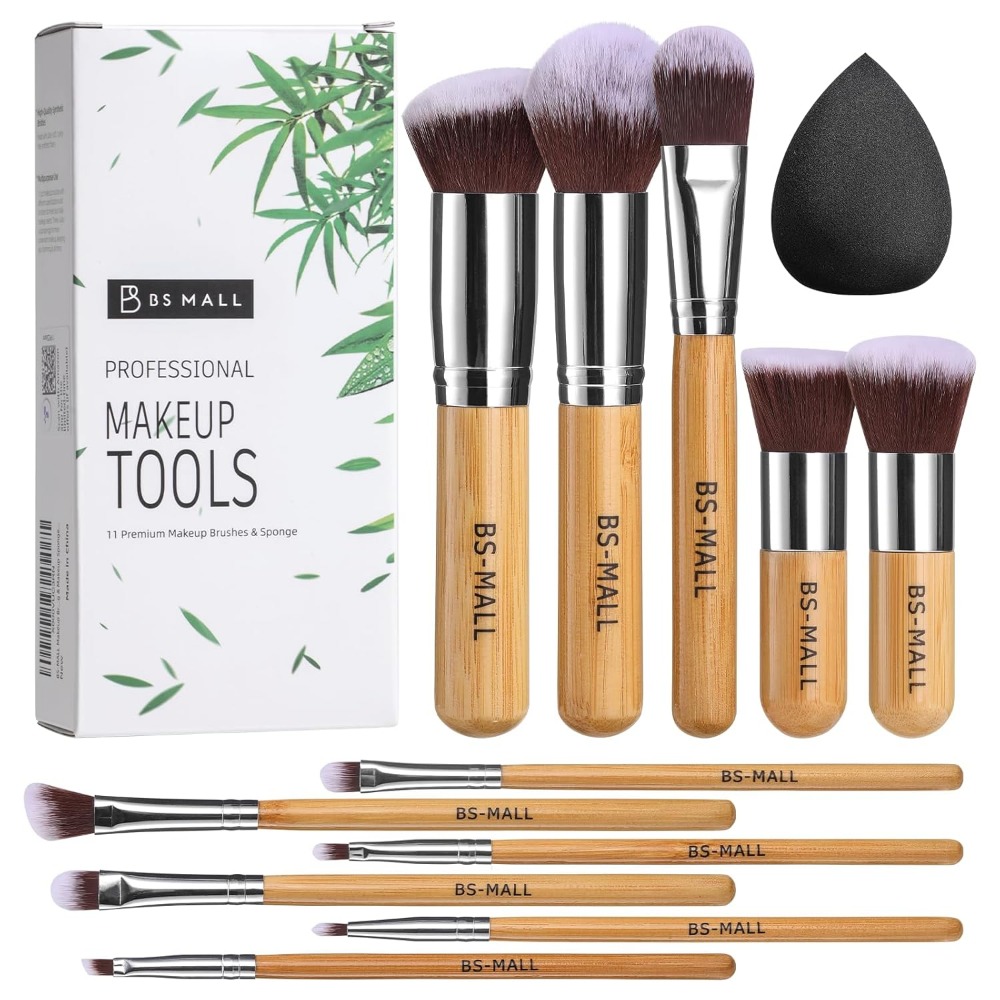 BS-MALL Makeup Brush Set 11Pcs - مراجعة Beauty Makeup Foundation وسعره