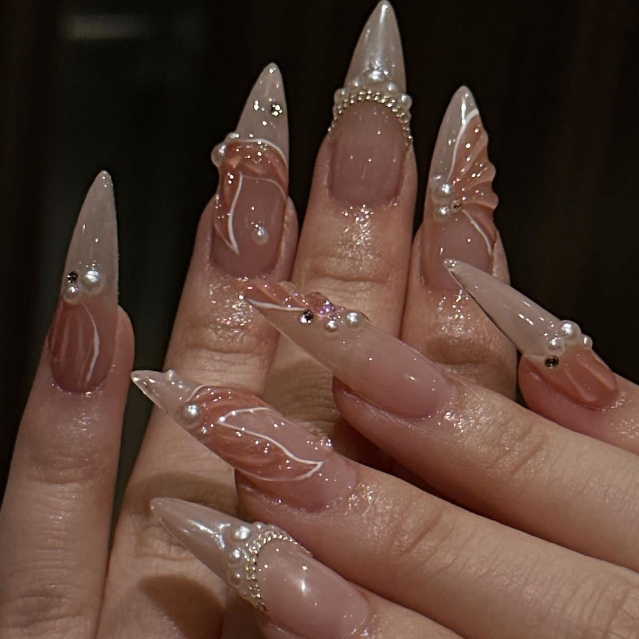 24pcs Fashion Rhinestone Press - مراجعة Nail Extension Tips وسعره