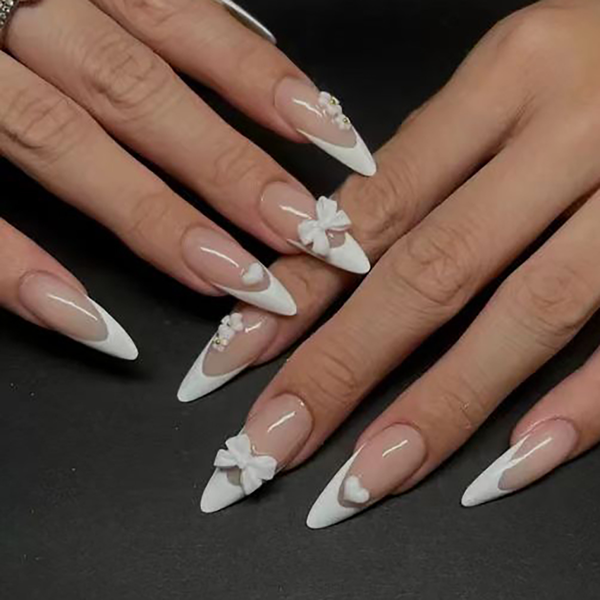 24pcs Fashion Rhinestone Press - مراجعة Nail Extension Tips وسعره