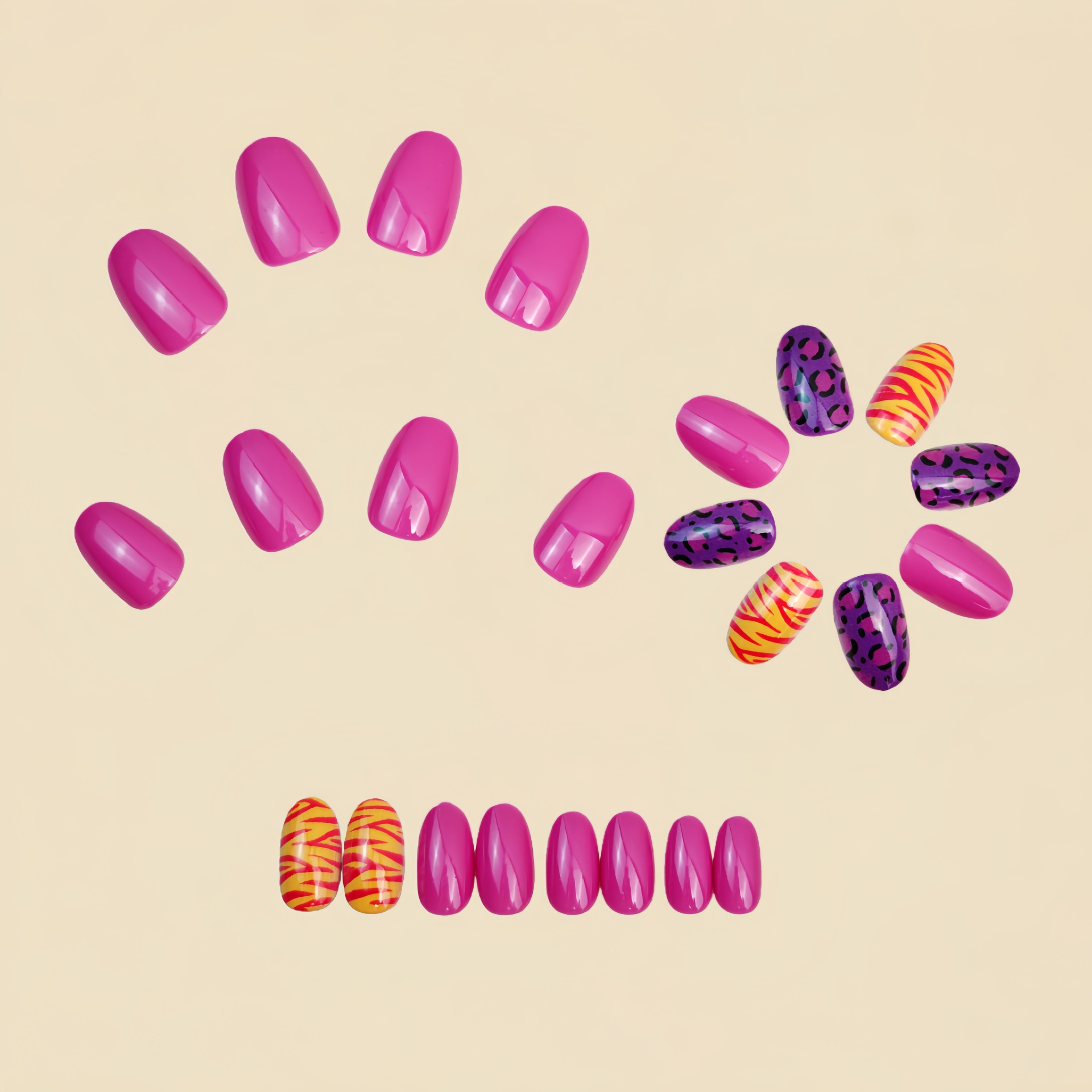 Short long fake nails for wome - مراجعة Nail Extension Tips وسعره