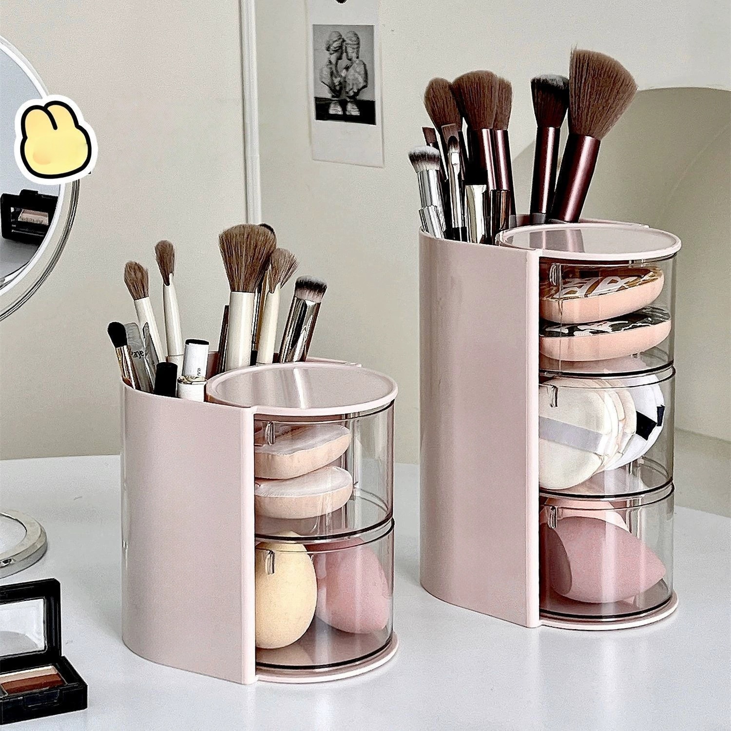 Rotating Cosmetic Storage Box, - مراجعة Blush Brush Kabuki وسعره