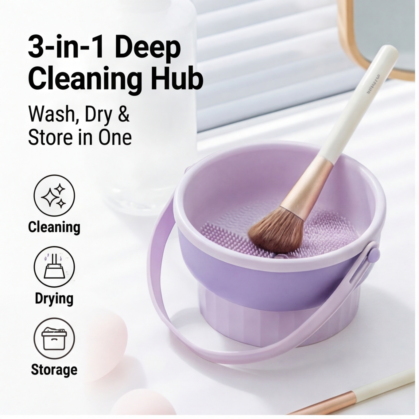 Silicone Makeup Brush Cleaning - مراجعة Blush Brush Kabuki وسعره