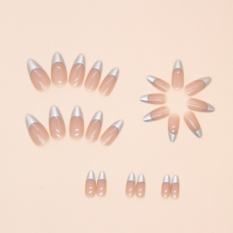 24Pcs Long Almond Press‑On Nai - مراجعة Nail Extension Tips وسعره