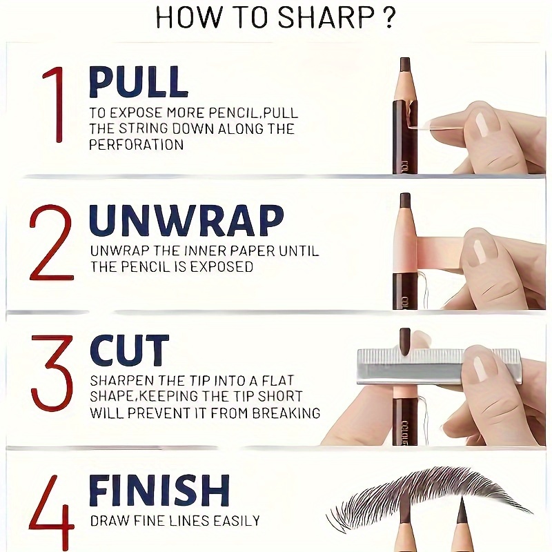 Tear Off Pull Line Eyebrow Pen - مراجعة Eyebrow Pomade Pencil وسعره