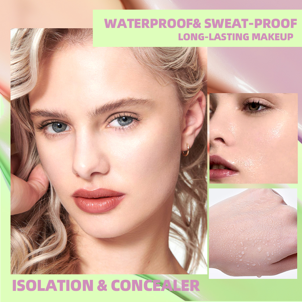 QIBEST Face Makeup Primer Tri- - مراجعة Beauty Makeup Foundation وسعره