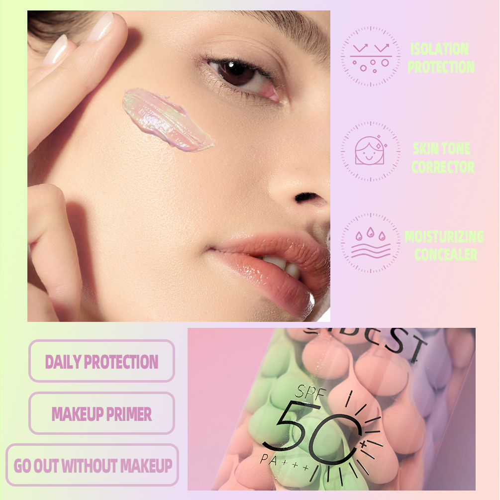 QIBEST Face Makeup Primer Tri- - مراجعة Beauty Makeup Foundation وسعره