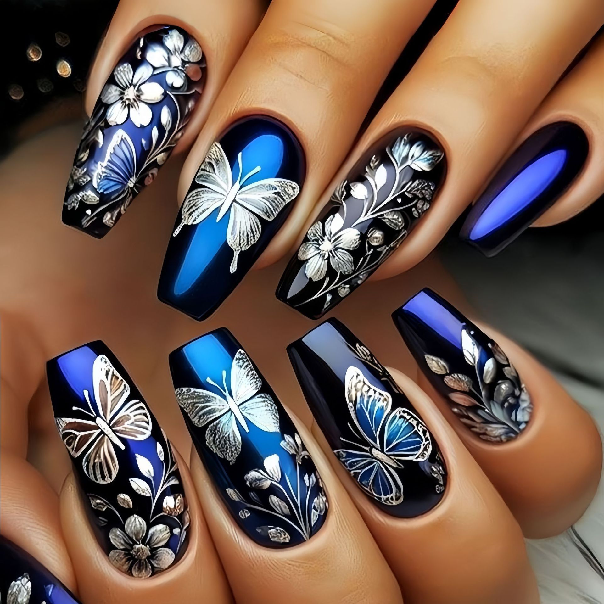 Medium long fake nails for wom - مراجعة Nail Extension Tips وسعره