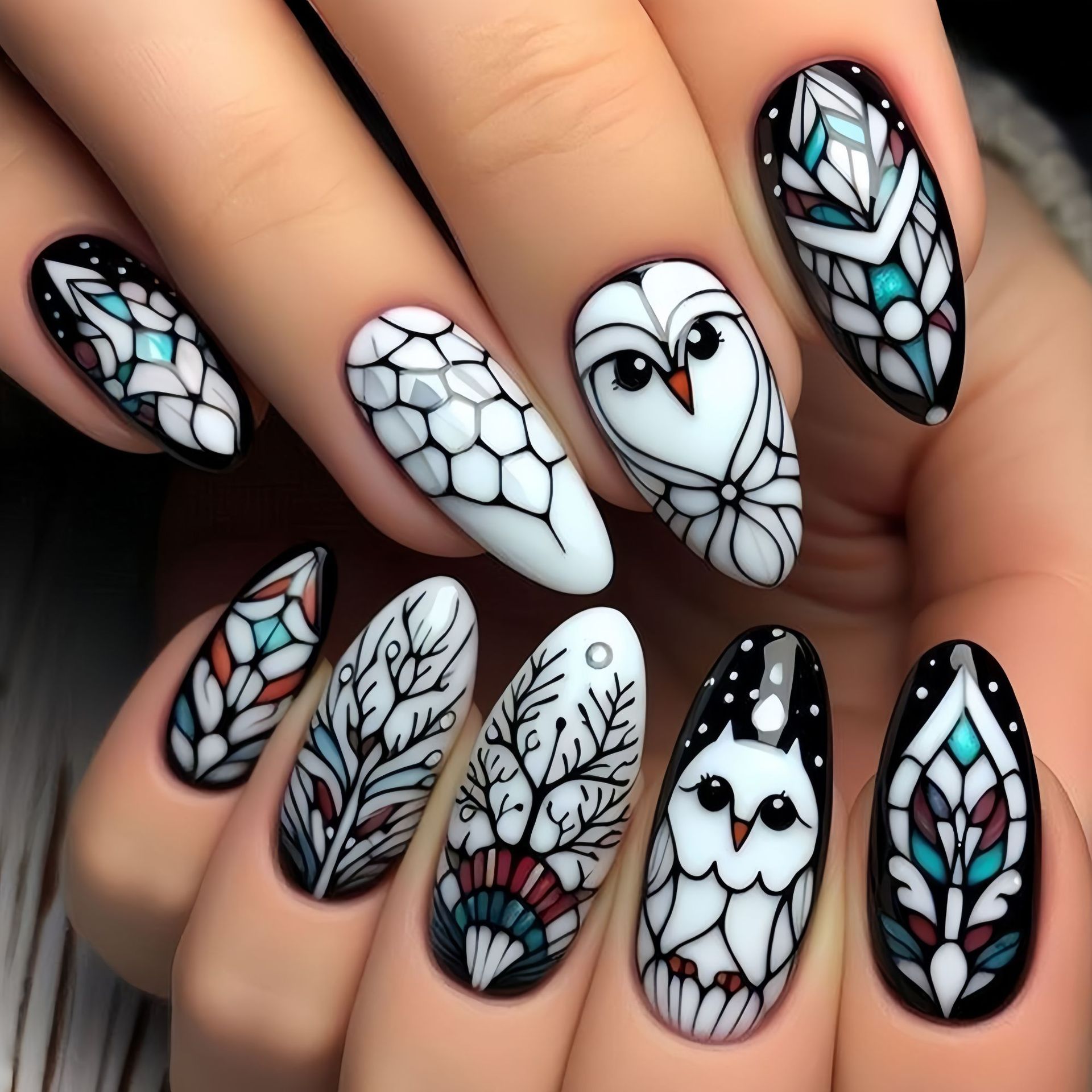 Medium long fake nails for wom - مراجعة Nail Extension Tips وسعره