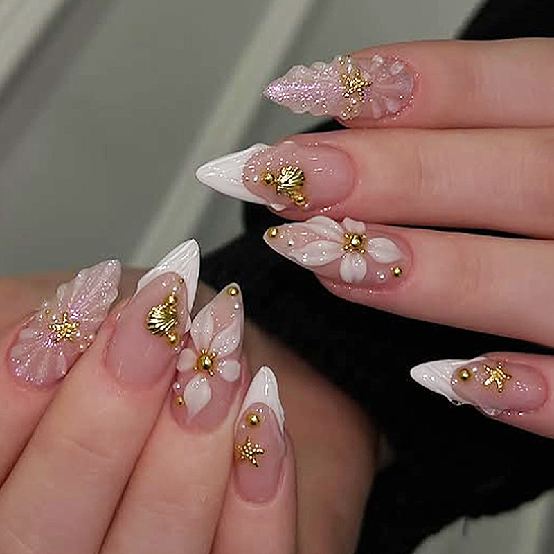 24pcs Finished Almond Press on - مراجعة Nail Extension Tips وسعره