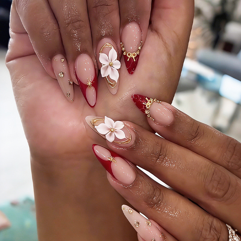 24pcs Finished Almond Press on - مراجعة Nail Extension Tips وسعره