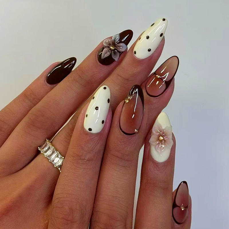 24pcs Finished Almond Press on - مراجعة Nail Extension Tips وسعره