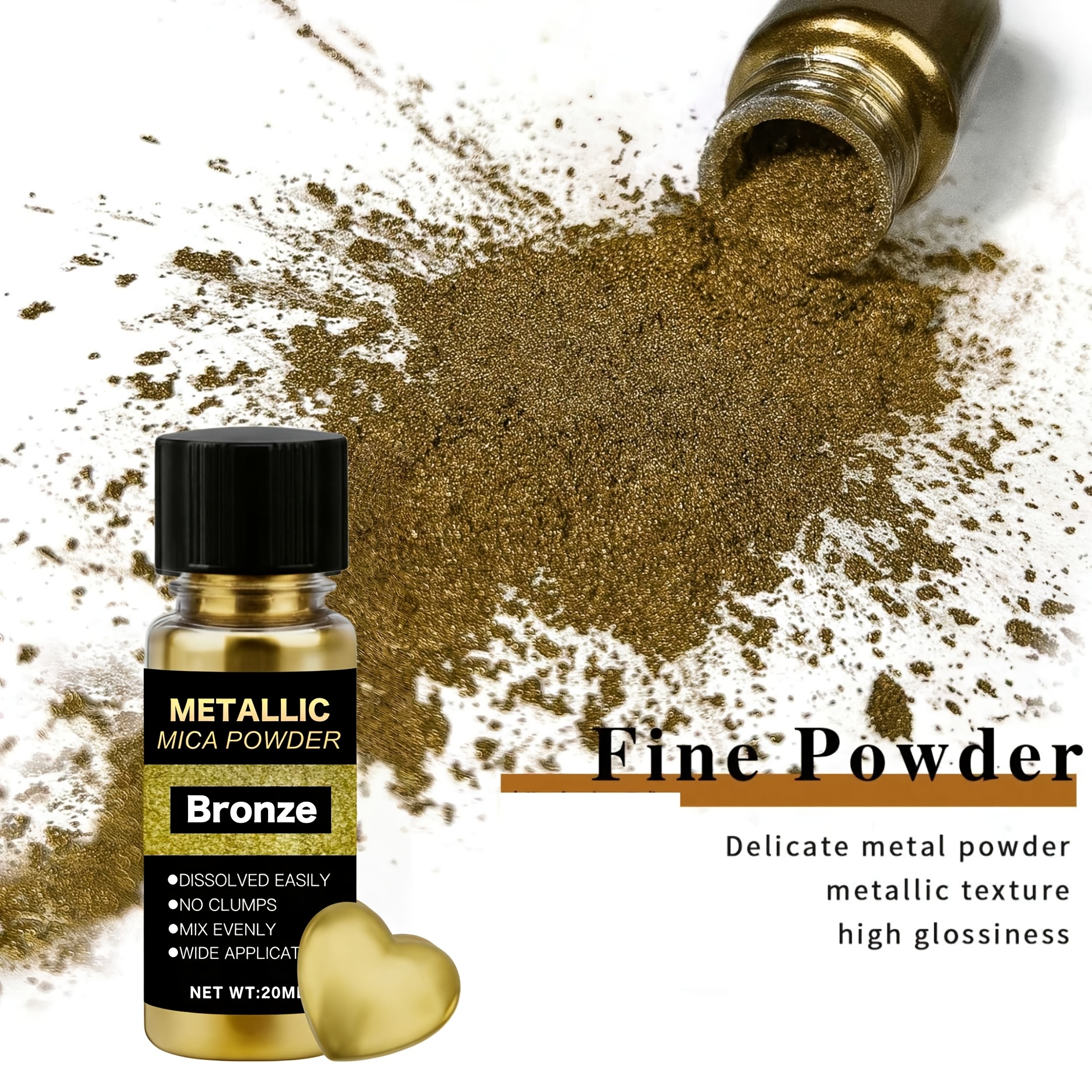 Metallic Mica Powder, Brushed  - مراجعة Blush Brush Kabuki وسعره