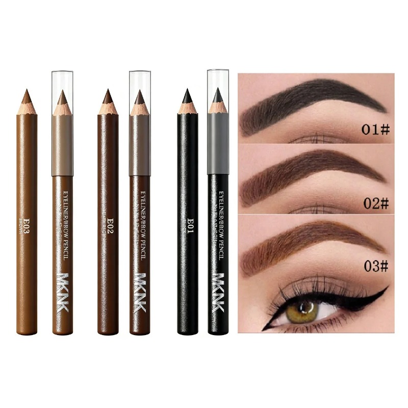 3 Colors Wooden Eyebrow Eyelin - مراجعة Eyebrow Pomade Pencil وسعره