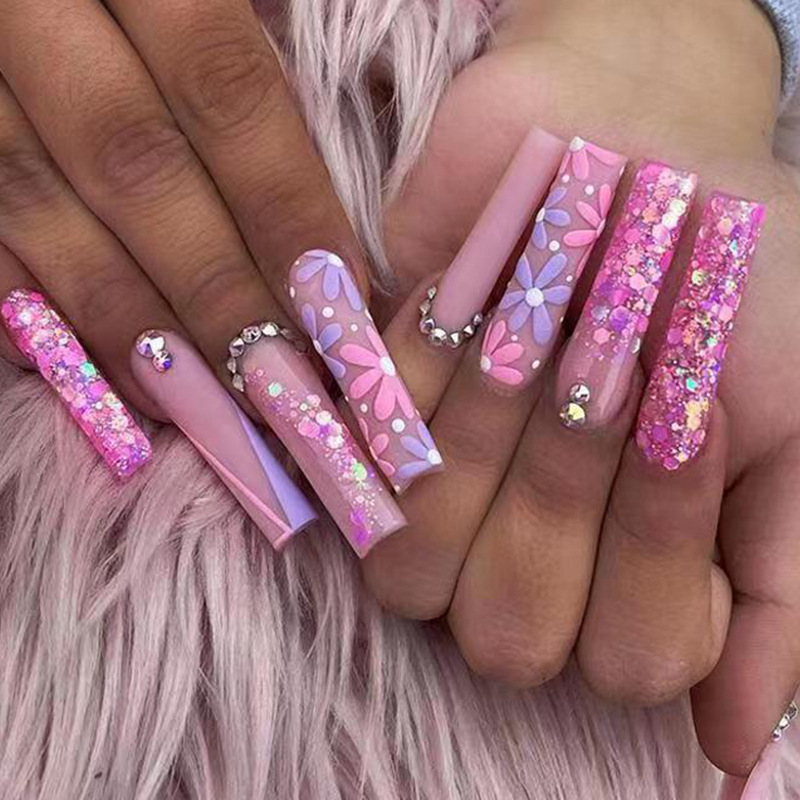 24pcs Long Ballet False Nails  - مراجعة Nail Extension Tips وسعره