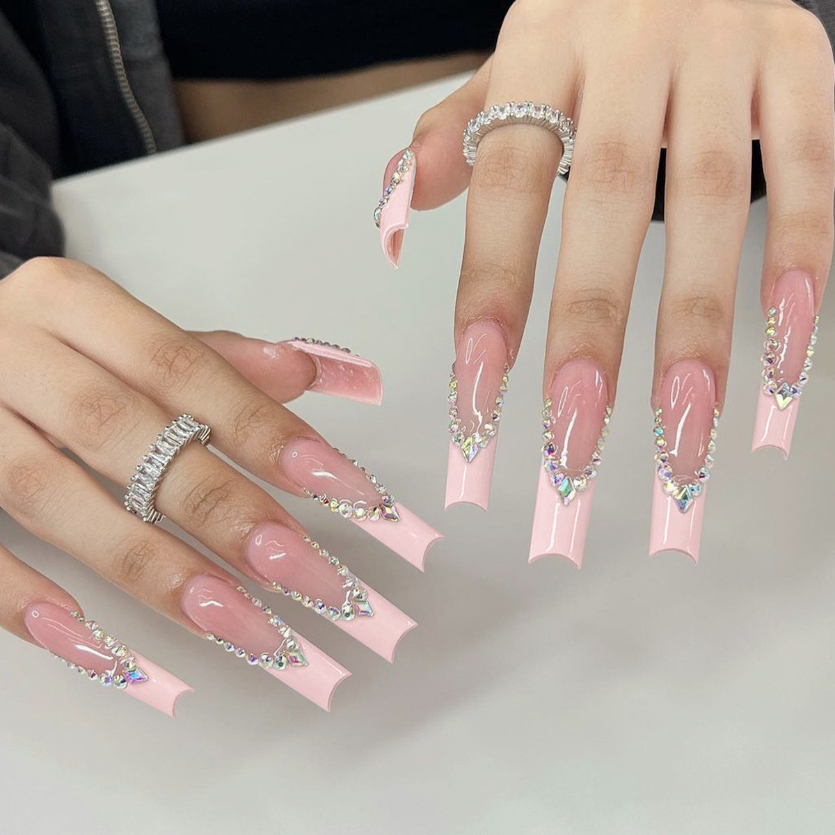 24pcs Long Ballet False Nails  - مراجعة Nail Extension Tips وسعره