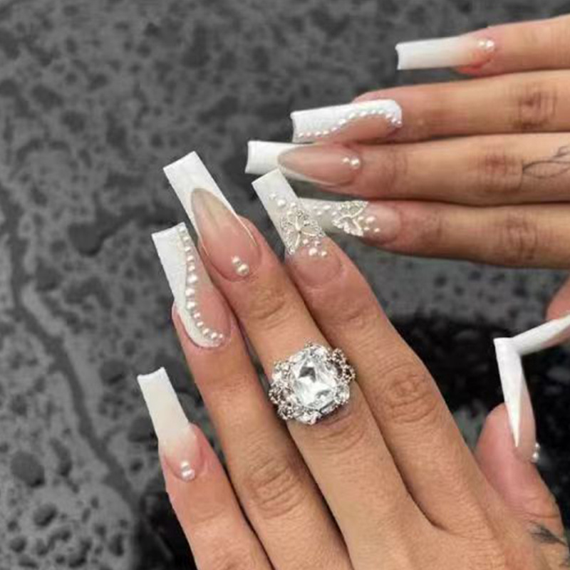 24pcs Long Ballet False Nails  - مراجعة Nail Extension Tips وسعره