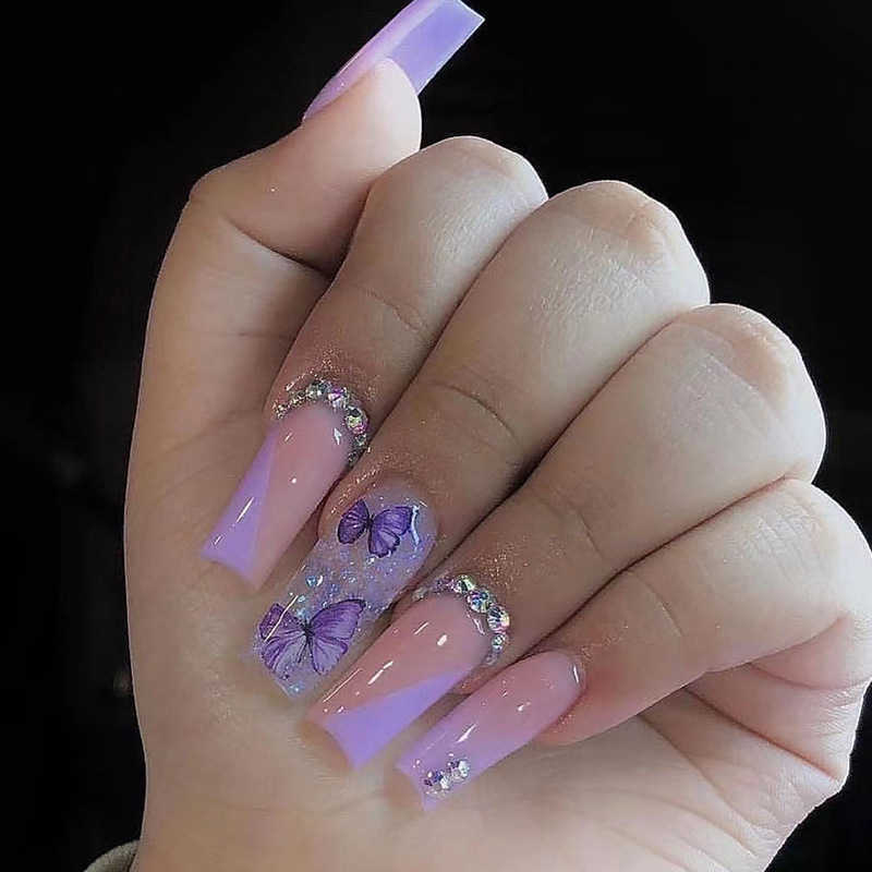 24pcs Long Ballet False Nails  - مراجعة Nail Extension Tips وسعره