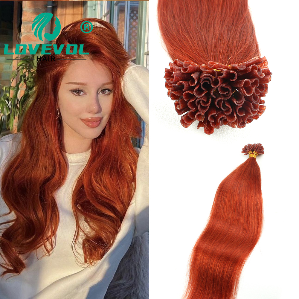 Lovevol Copper Red U Tip Hair  - مراجعة Nail Extension Tips وسعره