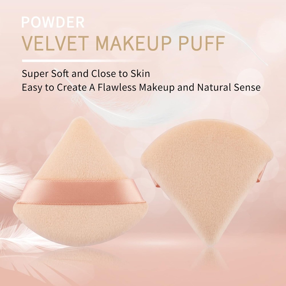 2 Pieces Soft Plush Triangle P - مراجعة Beauty Makeup Foundation وسعره