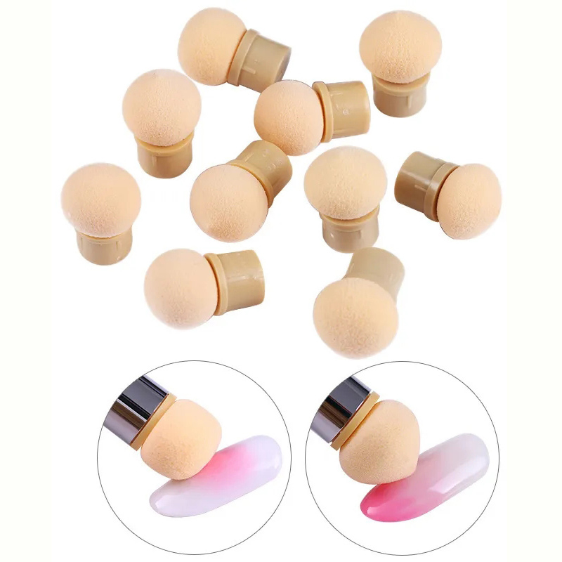 Round Sharp Head Sponge Heads  - مراجعة Blush Brush Kabuki وسعره