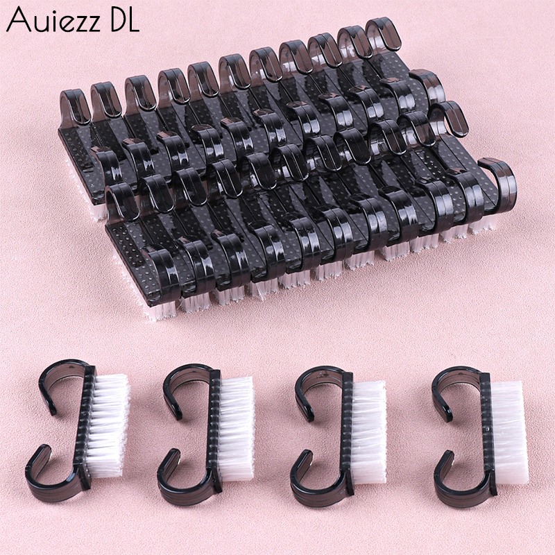 50/100Pcs Plastic Nail Brushes - مراجعة Blush Brush Kabuki وسعره