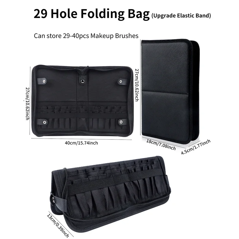 29/23 Holes Foldable Makeup Br - مراجعة Blush Brush Kabuki وسعره